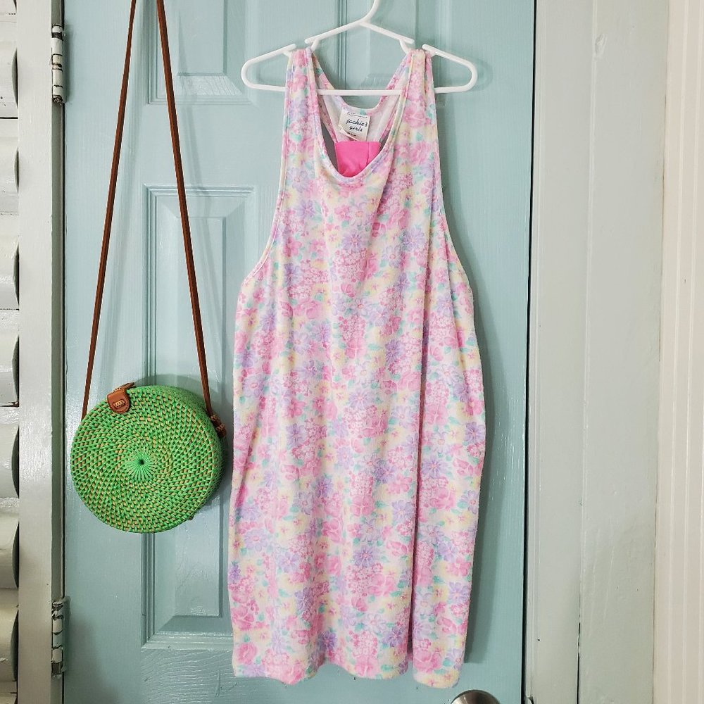 Vintage Terrycloth Floral Dress kids 12